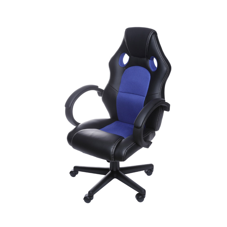 CADEIRAEIRA GAMER RAPTOR AZUL BASE RODIZIO