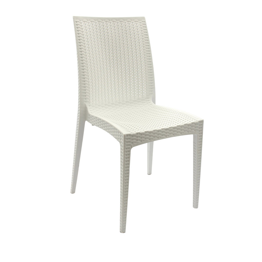 CADEIRA RATTAN PP BRANCA